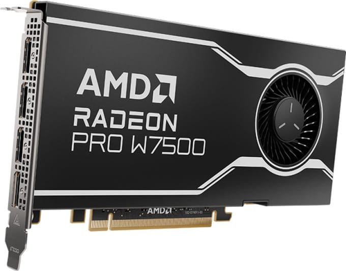 AMD Radeon Pro W7500 - 8GB GDDR6 RAM - Grafische kaarten