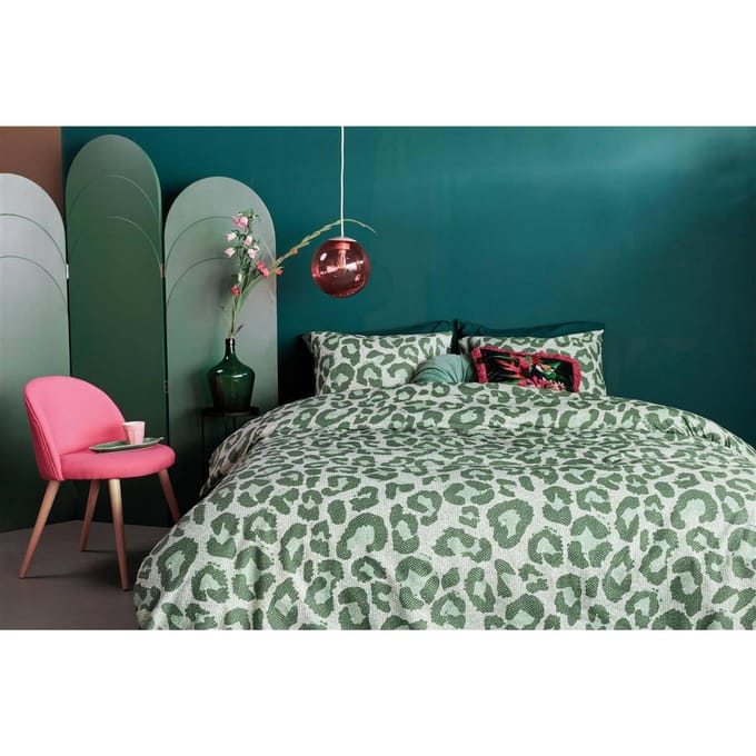 Beddinghouse Fabrice dekbedovertrek - Lits-Jumeaux - 240x200/220 - Groen