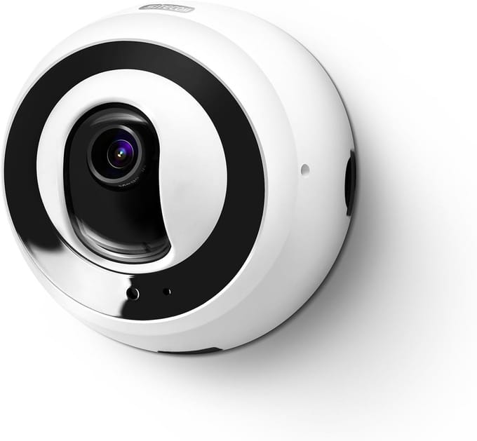 Wifi Camera - Beveiligingscamera Binnen - Thuisbewaking - Ingebouwde Microfoon - 9.6x6.3x9.6 cm - Wit