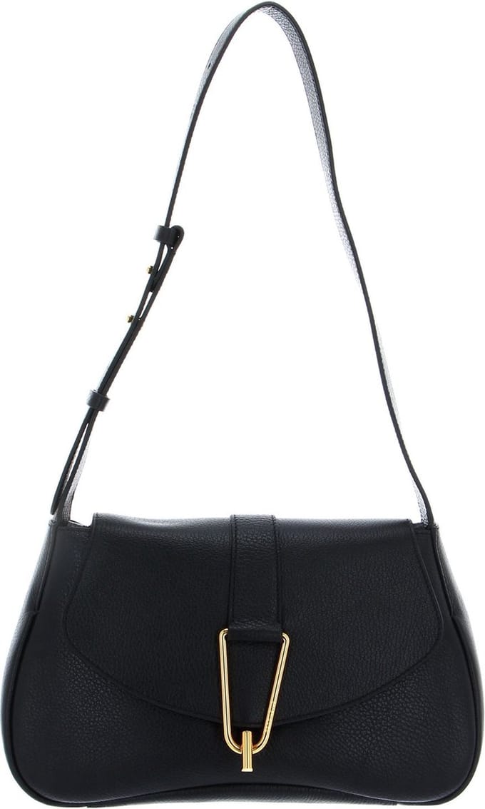 COCCINELLE Schoudertas Coccinelle Himma Handbag Grained Leather Noir Zwart
