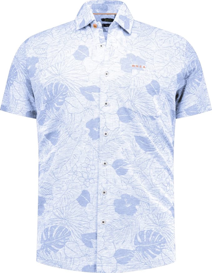 NZA - Heren Overhemd - 26DN592S - 2658 Sunny Blue Melange