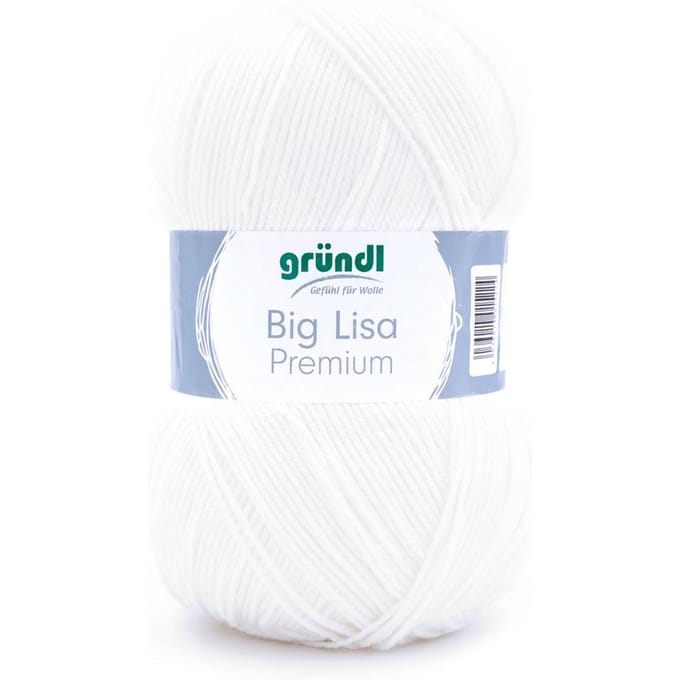 Wol Gründl "Big Lisa Premium" - Wit