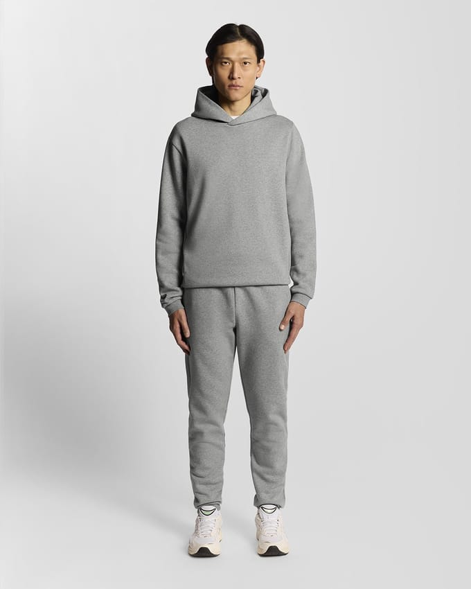 Lyle & Scott Logo Brushback Pullover Hoodie