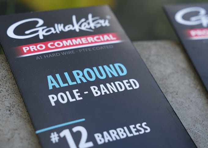Gamakatsu Allround Pole Banded Barbless Onderlijnen H16 0.13mm 15cm