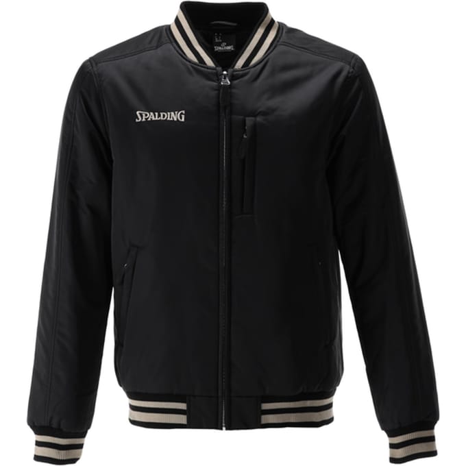 Spalding Logo Bomberjacke Jas Zwart