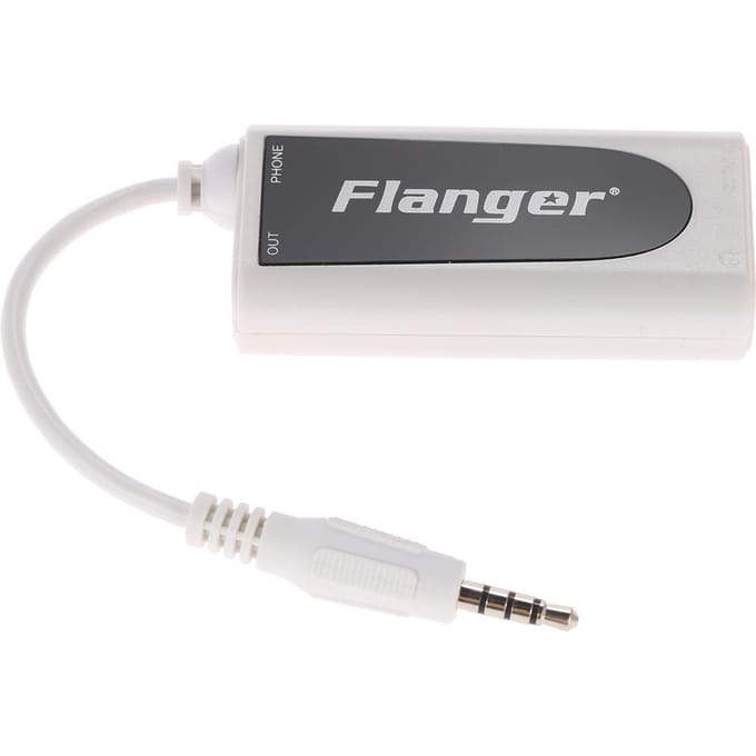 Adaptateur de convertisseur de musique pour guitare basse blanche vers Android Apple iPhone iPad iPod Touch noir