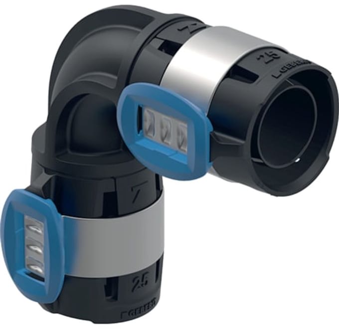 Geberit FlowFit bocht 45 gr PPSU d63