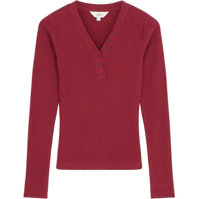 Dames-T-shirt met lange mouwen Lee Henley