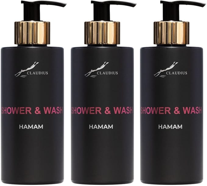 Shower & Wash Hamam 300 ml - gouden pomp - 3 stuks