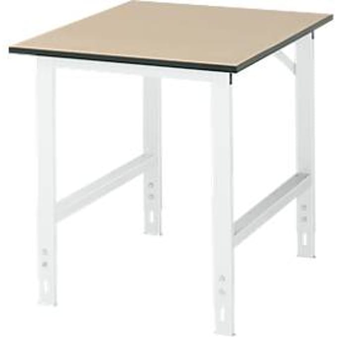 Table de travail, plateau en MDF l. 750 x P 1000 x H 760 -1080 mm