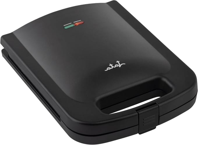 Sandwichmaker XXL - Tosti Apparaat - Snelle Lunch - Perfecte Afdichting - 4 Sandwiches - Wit