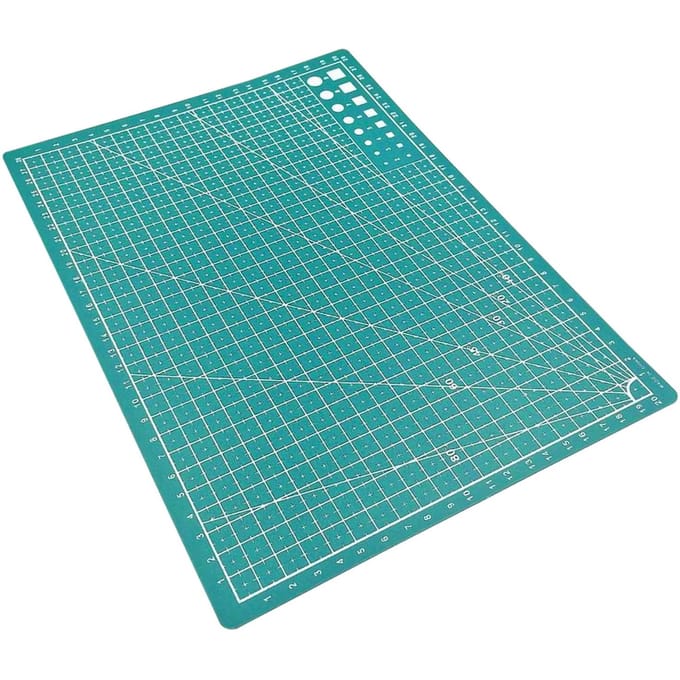 A5 Snijmat Enkelzijdige Snijplank Snijmat DIY Gereedschap met Duidelijke Rasterlijnen Hoeken voor A4 groen