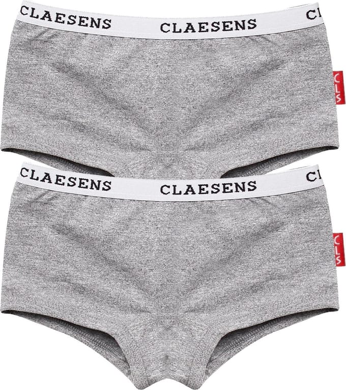 Claesen's® - Meisjes Hipster 2-pack GrijsCL 739-Grey-4