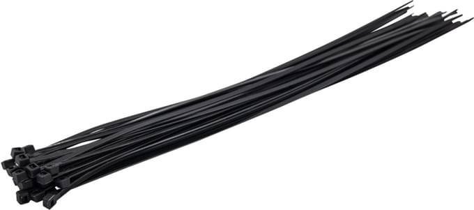 Tie wraps / Kabelbinders 37 x 0,48 cm 100 stuks zwart - TOPGEAR