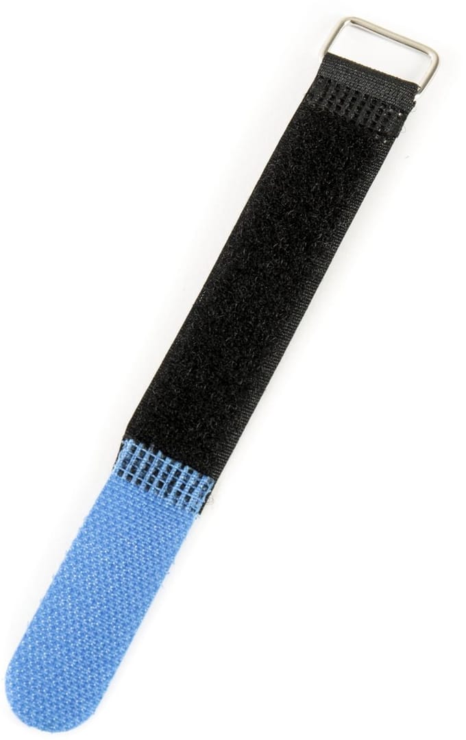 MUSIC STORE Kabel klitteband blauw 16 cm - Kabelbinding