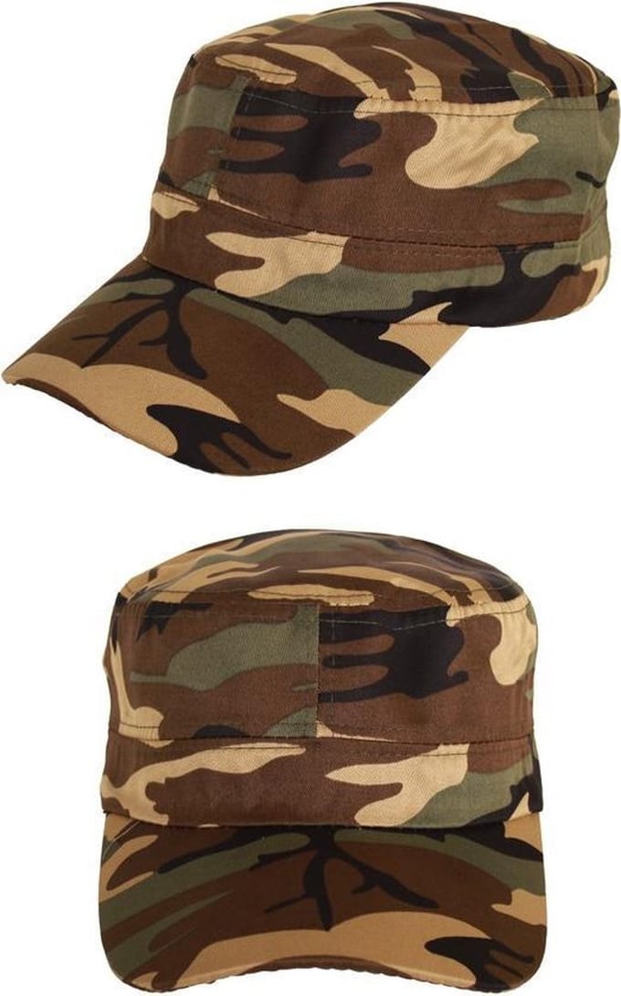 Damespet camouflage