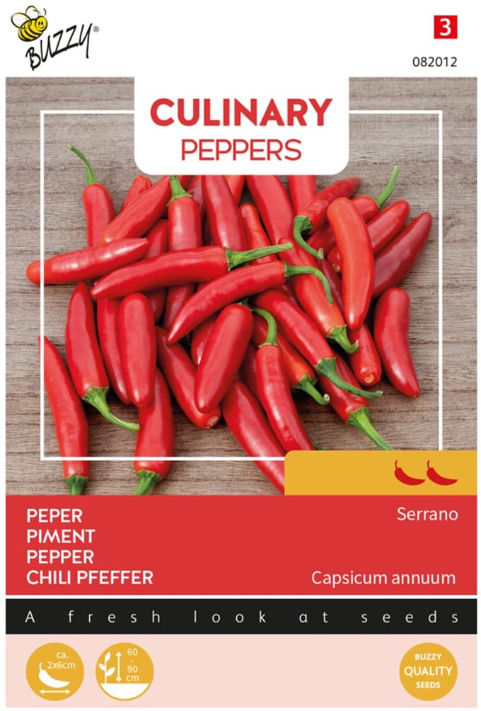 Buzzy Seeds Culinary Peppers Serrano