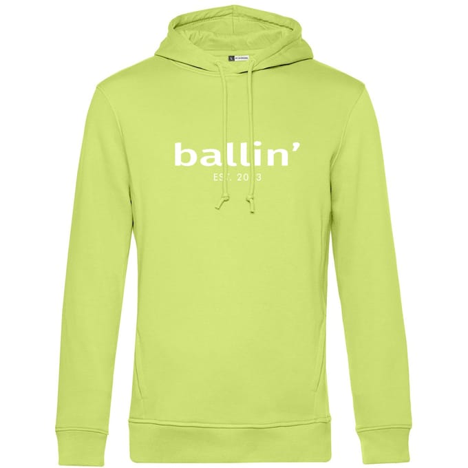Heren Hoodies met Ballin Est. 2013 Basic Hoodie Print - Groen - Maat S
