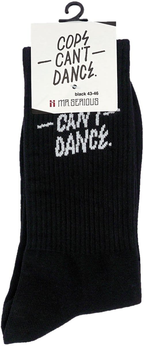 Cops can’t dance socks black