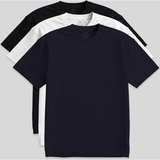 Heren Katoen Elastaan Rundhals T-shirt