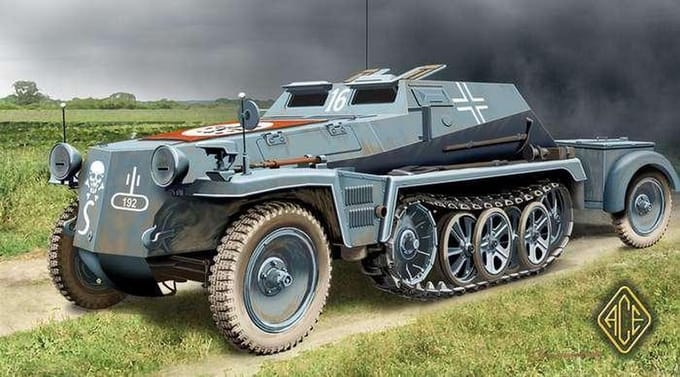 ACE Modelbouwpakket Militaire voertuigen - 72238 Sd.Kfz.252 Armoured Munitions Carrier Plastic - 1:72 - Modelbouw
