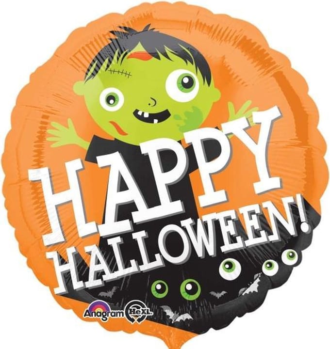 "Happy Halloween Zombie" Folieballon, 43 cm