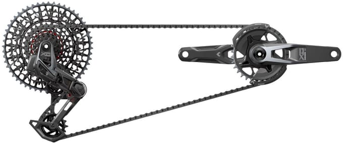 Sram X0 T-type Eagle Transmission Axs Groepset Zilver 175 mm 32t / 10-52t
