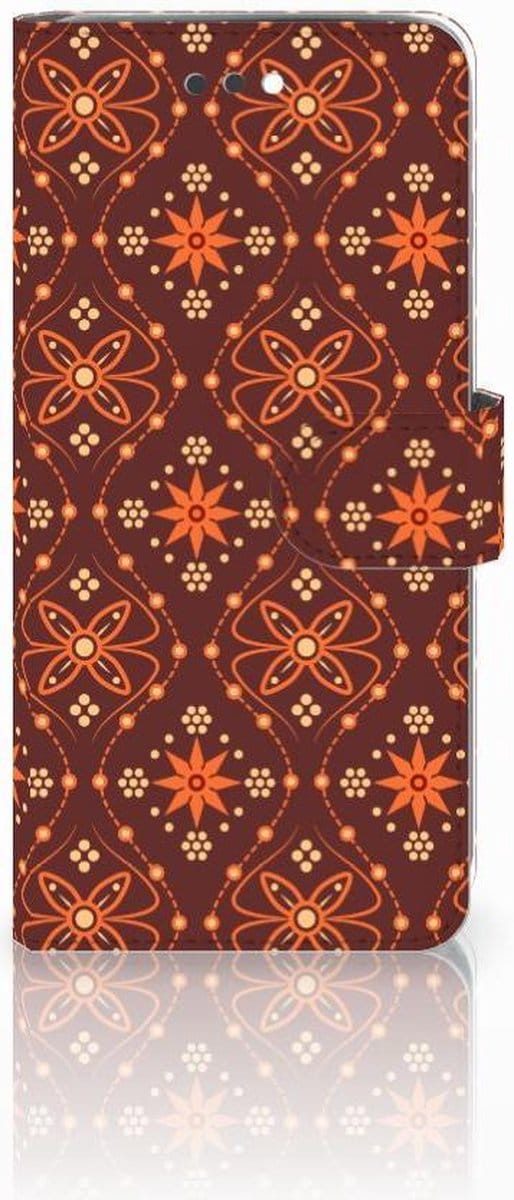 Apple iPhone 7 Plus | 8 Plus Telefoon Hoesje Batik Brown