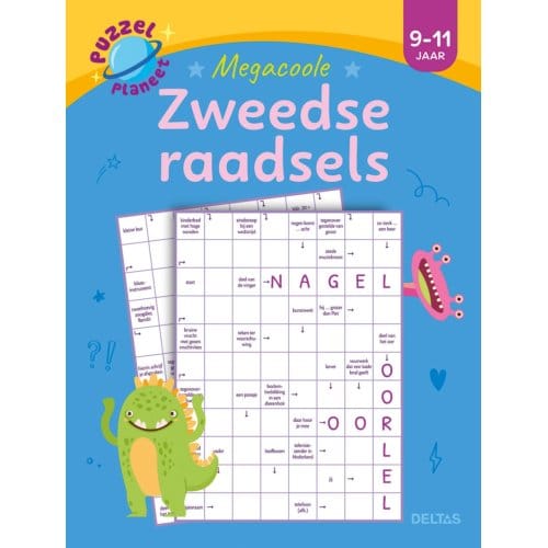 Deltas Puzzelplaneet - Megacoole zweedse raadsels (9-11 j.) Kleurboeken Educatieve boeken (spelletjes en raadsels)
