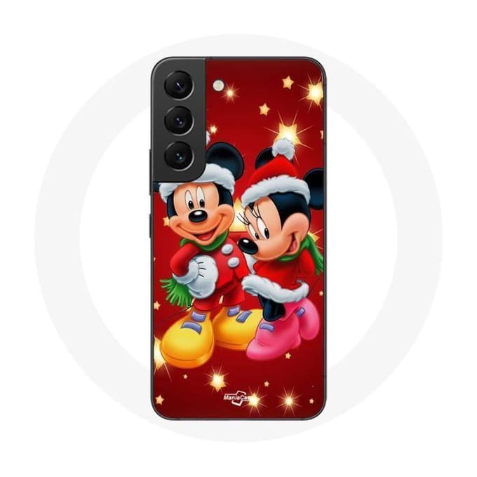 Coque - Maniacase - Samsung Galaxy S22 - Mickey Mouse - Souple - Protection et décoration noir