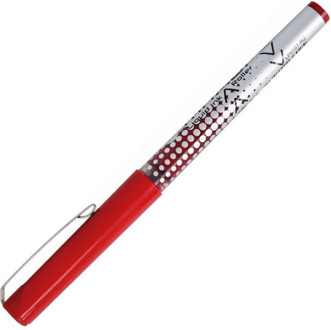 Penac Miyabi - Rollerbalpen - Rood - 0.7mm - Metalen clip