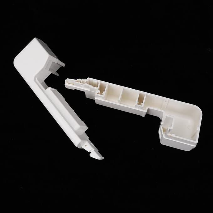 1 Paar Breimachine Zijdeksel Links & Rechts voor Silver Reed SK155 SK860 white