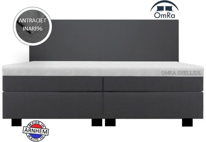 Omra - Snellius - Boxspring - Combinatie - Antraciet - 180x200cm