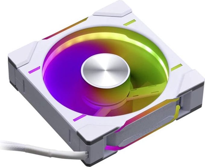 Phanteks D30 PWM Regular Airflow D-RGB PC-ventilator Wit (b x h x d) 120 x 120 x 30 mm