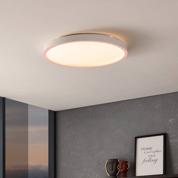 EGLO connect.z Montemorelos-Z Smart Plafondlamp - Ø 57 cm - Wit - Instelbaar RGB & wit licht - Dimbaar - Zigbee