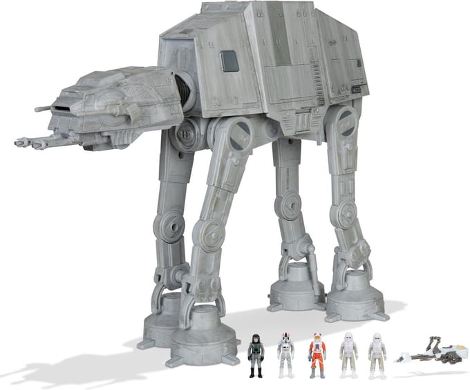 Beeldje met voertuig Jazwares Star Wars Micro Galaxy Squadron Assault Class AT-AT