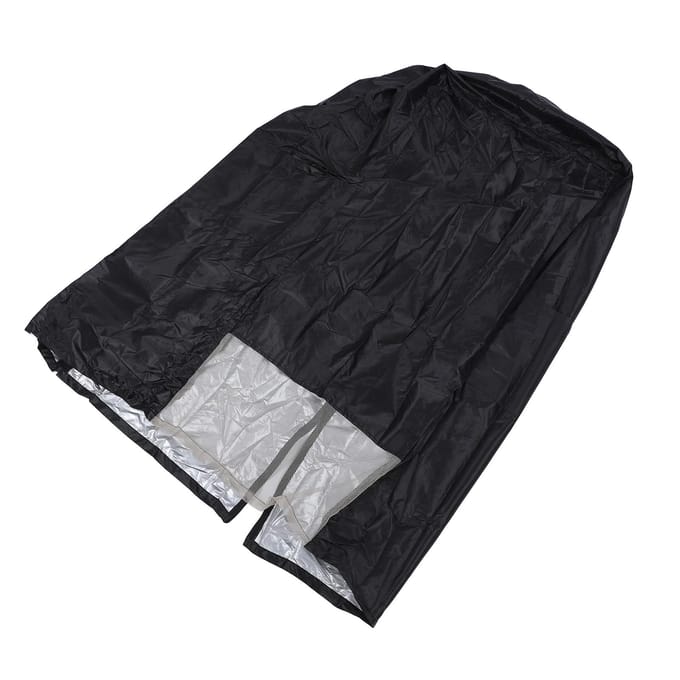 Housse de Réfrigérateur Tissu Oxford 210D Imperméabilisation Ajustement Sécurisé Ouverture Frontale pour Intérieur Extérieur 23in black