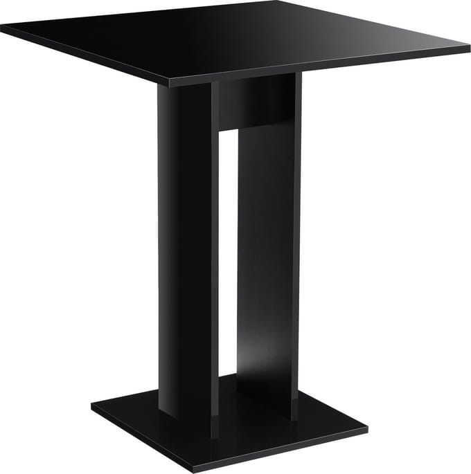 Design eettafel Lindesnes vierkant 65x65x78 zwart hoogglans