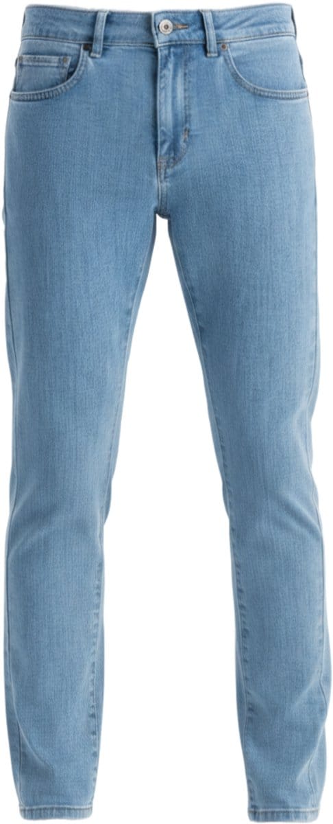 OMBRE Broek - Slim Fit - Katoen - Rits Licht Indigo M