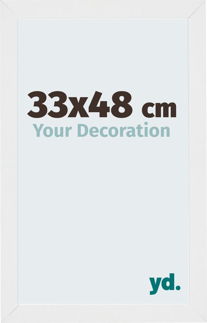 Your Decoration - Fotolijst 33x48 cm - MDF - Wit Hoogglans - Mura
