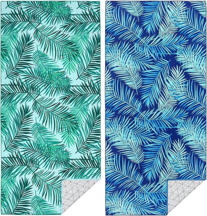 Unyqoos® Ultieme Strandhanddoek Set van 2 - Sneldrogend en Veelzijdig Microvezel Design