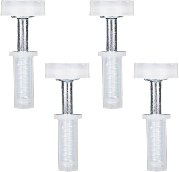 Solidchoice - Set van 4 Vouwdeurbeslag met Top Roller en Scharnier