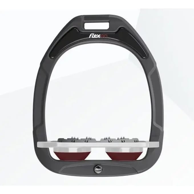 Platte Ultra Grip Stirrup Antraciet/Grijs/Bordeaux Flex-On Green Composite