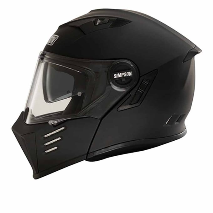 Simpson Darksome Mat Zwart ECE22.06 Systeemhelm - Helm