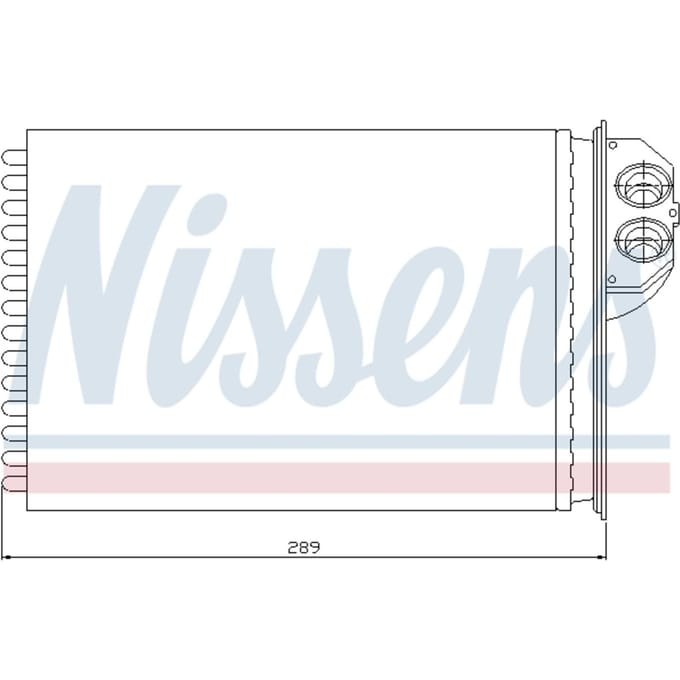 Warmtewisselaar, interieur verwarming NISSENS 72943