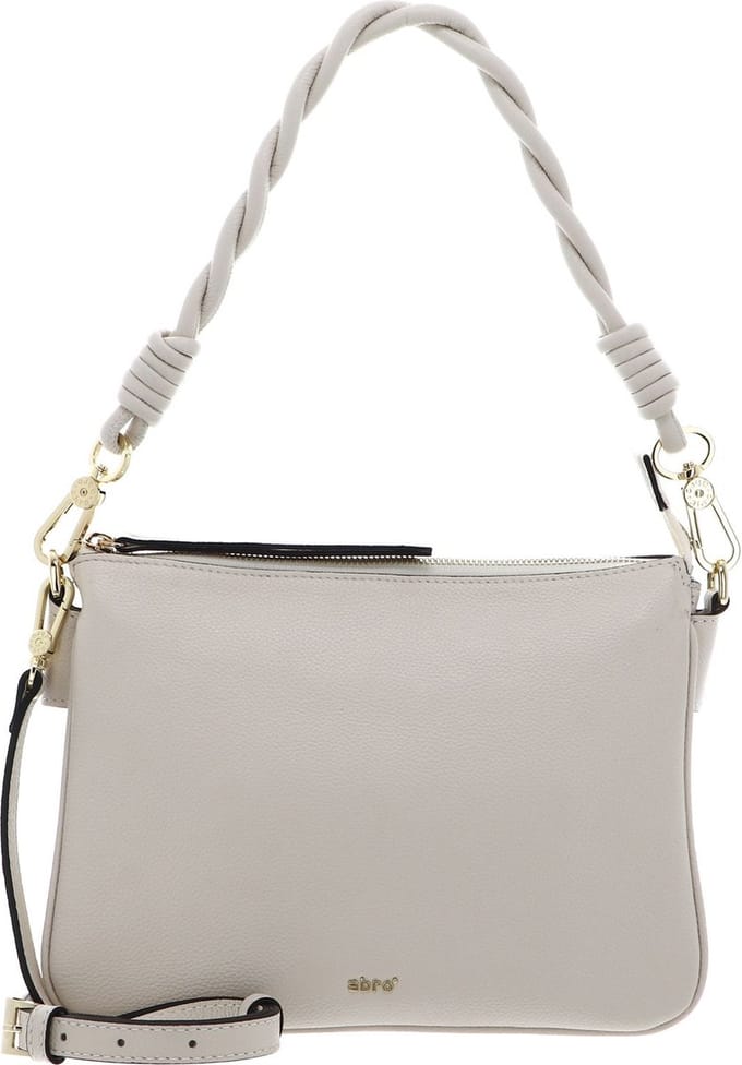 abro Leren Schoudertas Leather Kavir Shoulder Bag Twofold Beige