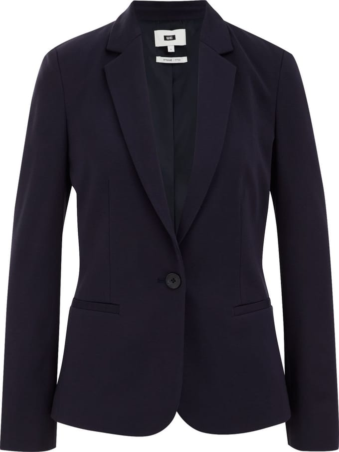 WE Fashion Dames getailleerde jersey stretch blazer
