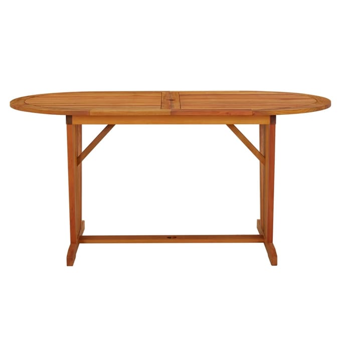 vidaXL - Tuintafel - 160x85x75 - cm - massief - eucalyptushout
