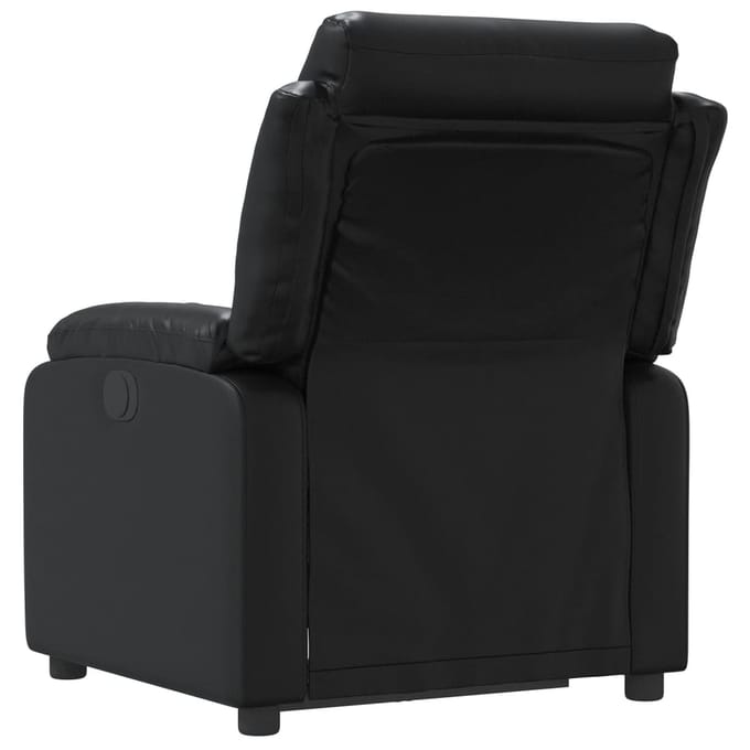 vidaXL - Fauteuil - verstelbaar - kunstleer - zwart