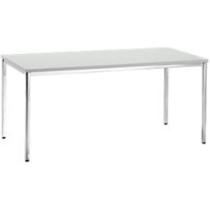 Vergadertafel, 1600 x 800 mm, lichtgrijs